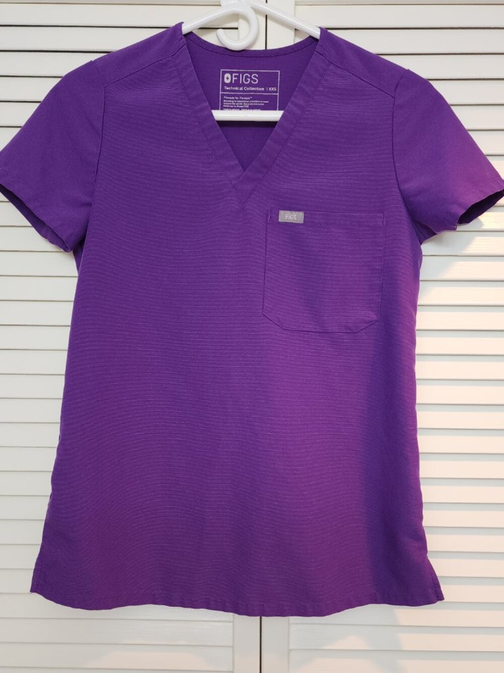 Figs Women's Ultra Violet purple XXS/XS Set - EUC